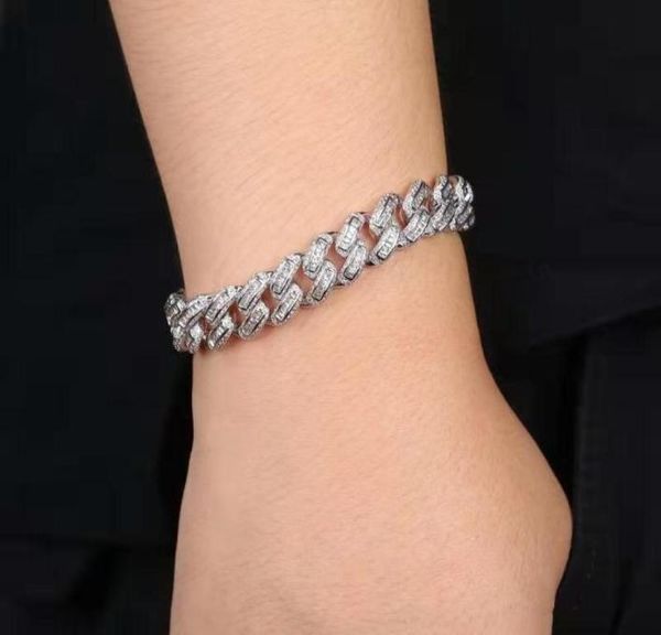 75 85 inches 14mm iced out chains bracelets for men luxury designer bling diamond cuban link chain bracelet 18k gold plated8417650, Black
75 85 inches 14mm iced out chains bracelets for men luxury designer bling diamond cuban link chain bracelet 18k gold plated8417650, Black