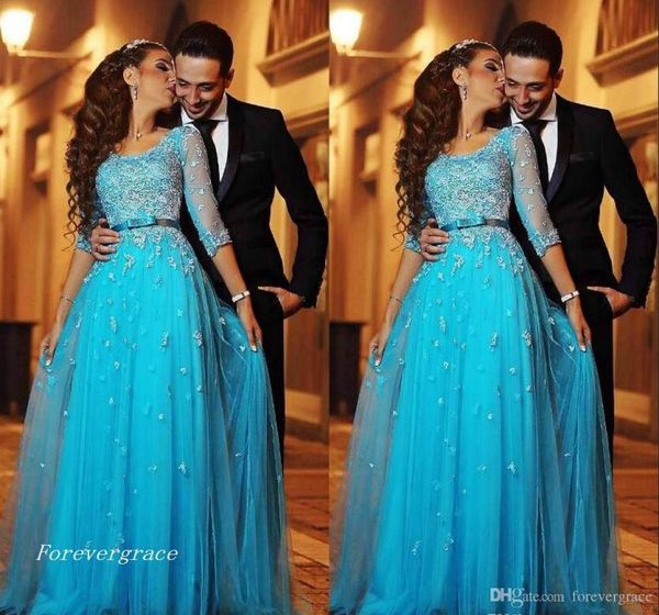 2019 blue lace arabic evening dress half sleeves aline tulle long formal holiday wear prom party gown custom made plus size5021279, Black;red
2019 blue lace arabic evening dress half sleeves aline tulle long formal holiday wear prom party gown custom made plus size5021279, Black;red