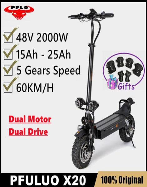 pfuluo x20 dual drive offroad scooter 2000w two motor lcd display smart escooter 11 inch skateboard 60kmh max speed inclusive of3210698
pfuluo x20 dual drive offroad scooter 2000w two motor lcd display smart escooter 11 inch skateboard 60kmh max speed inclusive of3210698
