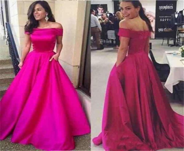 fuchsia satin a line prom dresses off shoulder sweep train celebrity party dress long evening gown 20197951820, Black
fuchsia satin a line prom dresses off shoulder sweep train celebrity party dress long evening gown 20197951820, Black