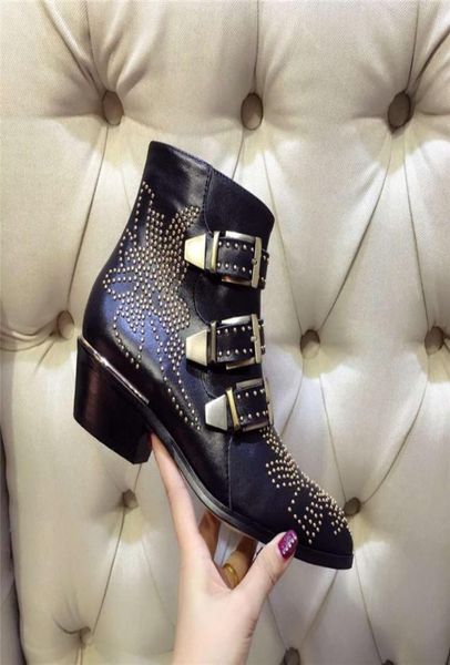 springfall ined susanna studded leather buckle ankle boots for women round toe kitten heels shoes women zapatos mujer9895970, Black
springfall ined susanna studded leather buckle ankle boots for women round toe kitten heels shoes women zapatos mujer9895970, Black