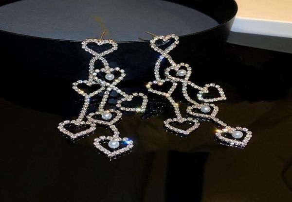 dangle chandelier love heart crystal drop earrings for women long tassel rhinestone weddings jewelry accessories9648341, Silver
dangle chandelier love heart crystal drop earrings for women long tassel rhinestone weddings jewelry accessories9648341, Silver