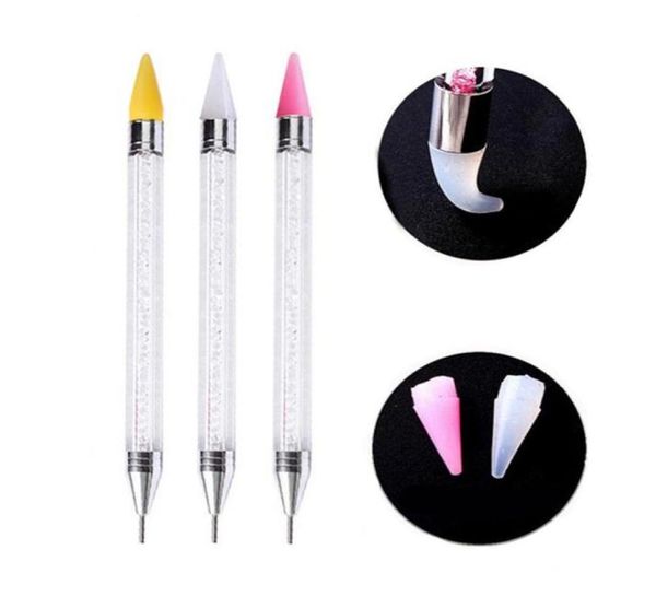 1pc dual end nail art dotting pen rhinestone picker silicone pencil crystal beads nails tips decoration manicure tool no wax290k9610199, Silver
1pc dual end nail art dotting pen rhinestone picker silicone pencil crystal beads nails tips decoration manicure tool no wax290k9610199, Silver