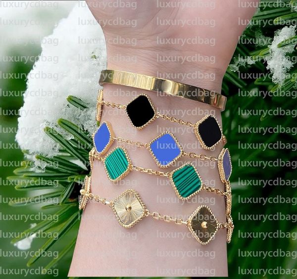 elegance luxury classic designer jewelry van 4 leaf clover charm bracelets chain 18k gold men agate shell mother of pearl for womens wedding, Golden;silver
elegance luxury classic designer jewelry van 4 leaf clover charm bracelets chain 18k gold men agate shell mother of pearl for womens wedding, Golden;silver