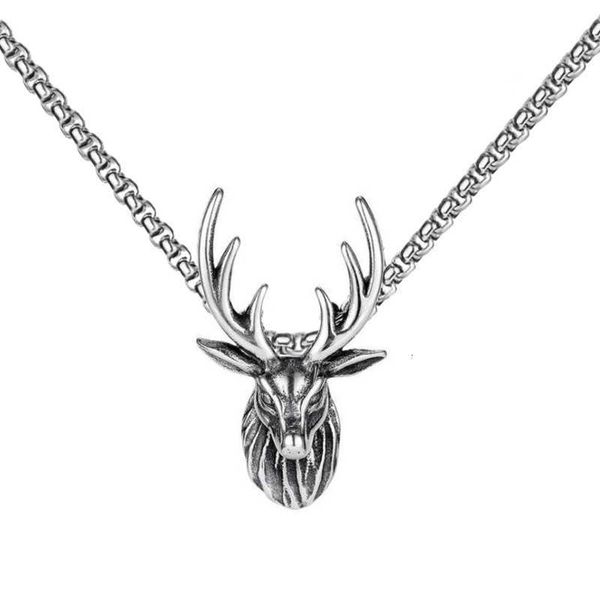 jewelry titanium steel pendant necklace versatile one deer horn sweater chain gift, Black
jewelry titanium steel pendant necklace versatile one deer horn sweater chain gift, Black