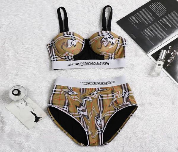 b039s check steel plate with letter split high waist bikini women039s swimsuit2204023
b039s check steel plate with letter split high waist bikini women039s swimsuit2204023