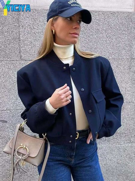 yiciya women s jackets traf 2023 bomber jacket fashion with pockets spring coat vintage long sleeve casual in outerwears chic, Black;brown
yiciya women s jackets traf 2023 bomber jacket fashion with pockets spring coat vintage long sleeve casual in outerwears chic, Black;brown