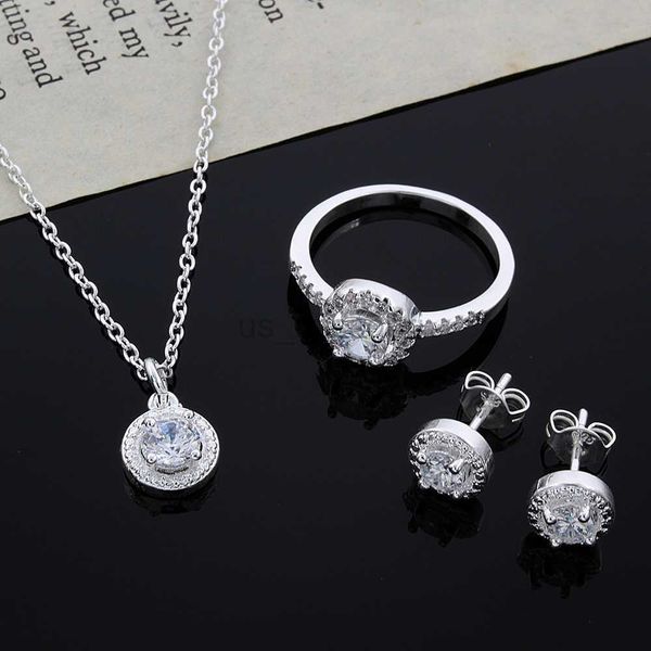stud 925 sterling silver cute solid christmas gift noble fashion elegant women shiny crystal cz necklace earring ring jewelry set j230529, Golden;silver
stud 925 sterling silver cute solid christmas gift noble fashion elegant women shiny crystal cz necklace earring ring jewelry set j230529, Golden;silver