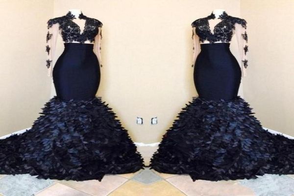 gorgeous mermaid long sleeves prom dresses 2019 african navy blue high neck evening gowns with layers ruffle skirts53594099033745, Black
gorgeous mermaid long sleeves prom dresses 2019 african navy blue high neck evening gowns with layers ruffle skirts53594099033745, Black