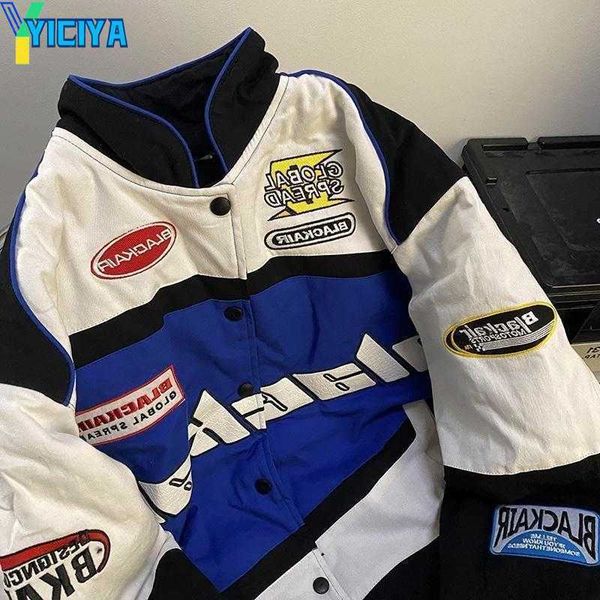 yiciya men's jackets retro racing jacket for men high street motorcycle tactical military 2022 spring women color matching baseball coa, Black;brown
yiciya men's jackets retro racing jacket for men high street motorcycle tactical military 2022 spring women color matching baseball coa, Black;brown