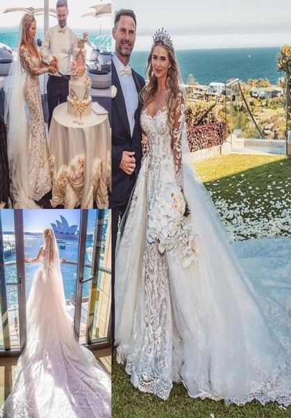 2021 modest long sleeves wedding dresses mermaid with detachable chapel train plus size lace applique crystal wedding gown vestido6004715, White
2021 modest long sleeves wedding dresses mermaid with detachable chapel train plus size lace applique crystal wedding gown vestido6004715, White