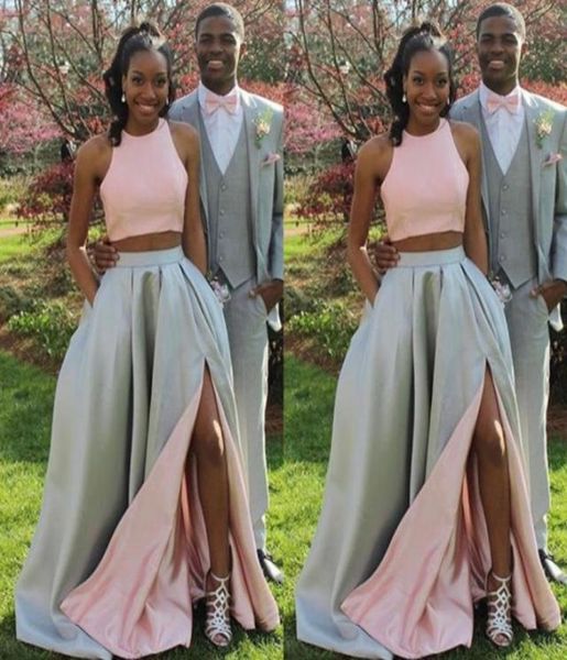 fashion two pieces prom dresses long formal two tone blush pink silver evening party gowns with split and pockets2701077, Black
fashion two pieces prom dresses long formal two tone blush pink silver evening party gowns with split and pockets2701077, Black