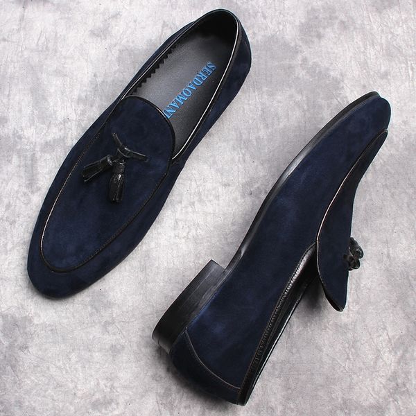 autumn genuine leather handmade black blue mens loafers with tassel man dress shoes wedding suede party mens oxford shoes
autumn genuine leather handmade black blue mens loafers with tassel man dress shoes wedding suede party mens oxford shoes