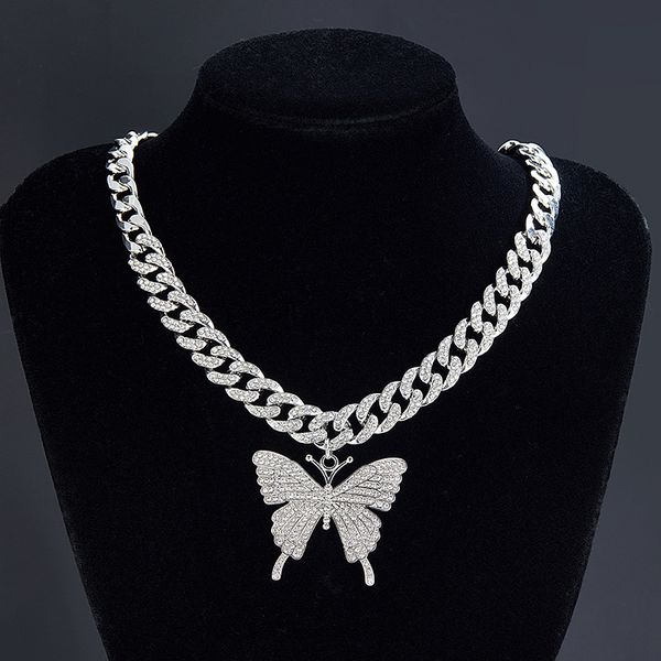 butterfly necklace premium full diamond fashion versatile ins cuban chain necklace, Golden;silver
butterfly necklace premium full diamond fashion versatile ins cuban chain necklace, Golden;silver