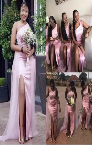 one shoulder bridesmaid dresses mermaid side slit silk satin lace bridesmaid dresses lace up wedding party bridemaid dresses8356920, White;pink
one shoulder bridesmaid dresses mermaid side slit silk satin lace bridesmaid dresses lace up wedding party bridemaid dresses8356920, White;pink
