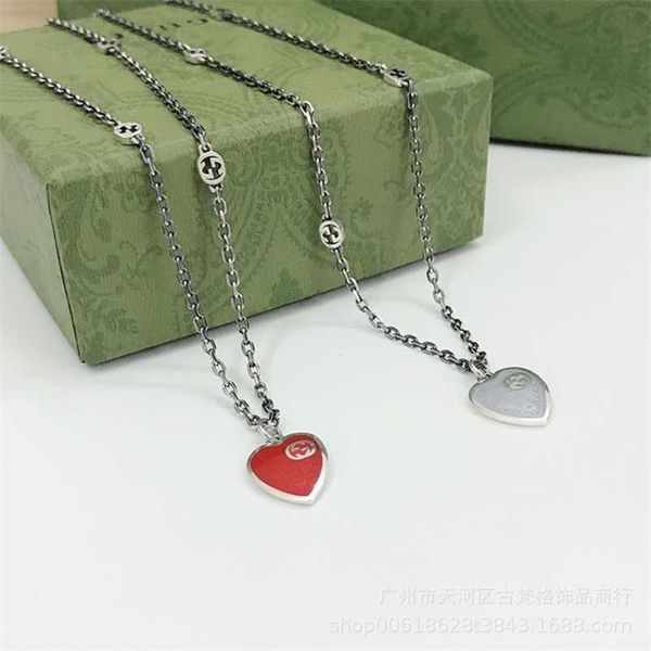 designer jewelry bracelet necklace ring interlocking enamel red blue 925 old women's clavicle chain love pendant, Silver
designer jewelry bracelet necklace ring interlocking enamel red blue 925 old women's clavicle chain love pendant, Silver