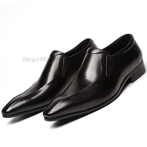 luxury men leather shoes black brown genuine leather pointed toe slip on loafers men dress shoes wedding office men oxford shoes
luxury men leather shoes black brown genuine leather pointed toe slip on loafers men dress shoes wedding office men oxford shoes