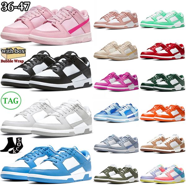with box low designer shoes panda pink chunky men women white black unc grey fog team green syracuse gai olive mens trainers outdoor sneaker 
with box low designer shoes panda pink chunky men women white black unc grey fog team green syracuse gai olive mens trainers outdoor sneaker
