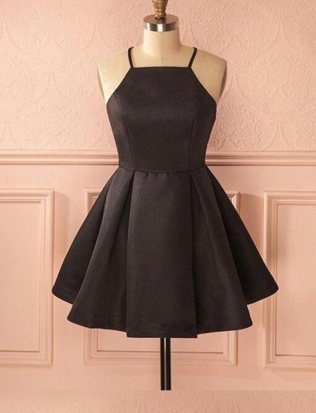 vintage aline halter satin short black homecoming dress with pockets vestido de festa spaghetti straps formal gowns fo3690140, Red
vintage aline halter satin short black homecoming dress with pockets vestido de festa spaghetti straps formal gowns fo3690140, Red