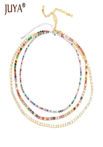 juya trendy rainbow color necklaces delicate cubic zirconia choker for women girls jewelry bohemian tennis chain for lovers gift9760553, Golden;silver
juya trendy rainbow color necklaces delicate cubic zirconia choker for women girls jewelry bohemian tennis chain for lovers gift9760553, Golden;silver