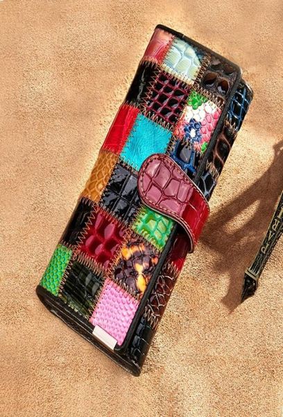 women long wallet vintage credit card bag multislots genuine leather female mobile phone bags color stitching short coin purse wom2027600, Red;black
women long wallet vintage credit card bag multislots genuine leather female mobile phone bags color stitching short coin purse wom2027600, Red;black