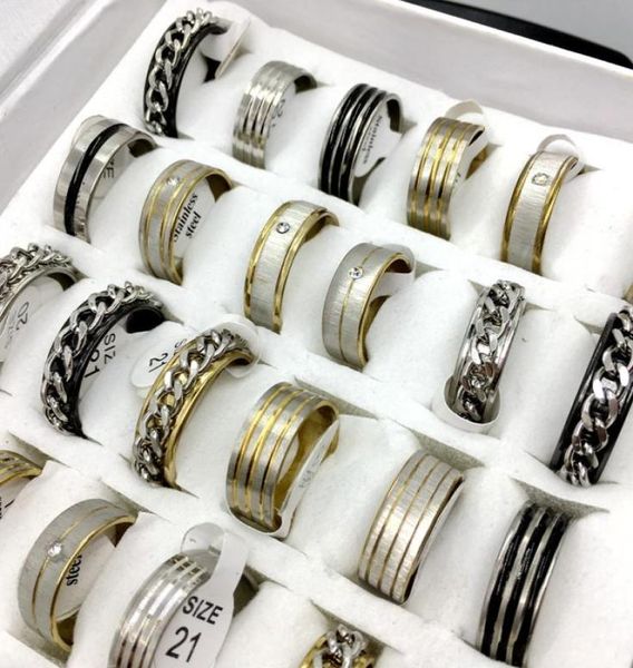 36pcs 3 mixed style men039s womens stainless steel rings whole fashion jewelry lot party gift band ring1821732, Silver
36pcs 3 mixed style men039s womens stainless steel rings whole fashion jewelry lot party gift band ring1821732, Silver