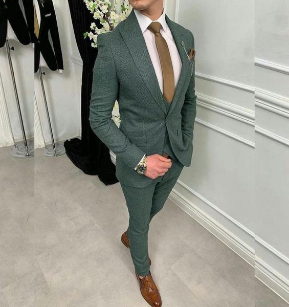 dark green groom wedding tuxedos tweed one button peaked lapel mens suits man formal wedding jacketjacketvestpants4484760, Black;gray
dark green groom wedding tuxedos tweed one button peaked lapel mens suits man formal wedding jacketjacketvestpants4484760, Black;gray