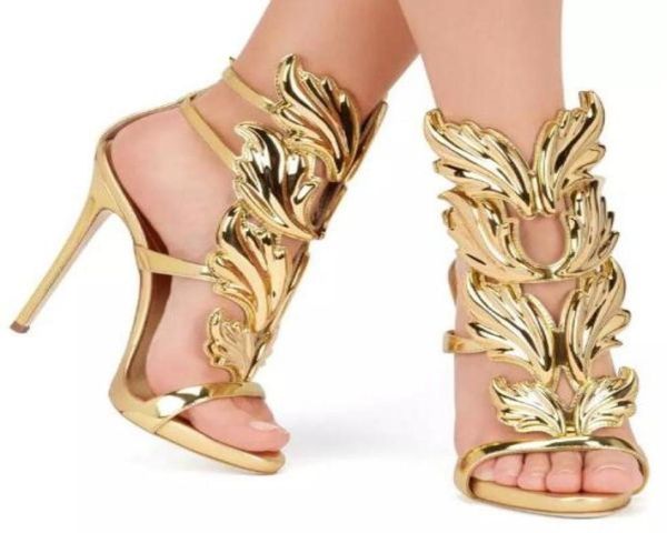 gold silver red gladiators woman wing leaf sandals summer shoes genuine leather wedding party shoes stiletto buckle high heels pum8651248, Black
gold silver red gladiators woman wing leaf sandals summer shoes genuine leather wedding party shoes stiletto buckle high heels pum8651248, Black