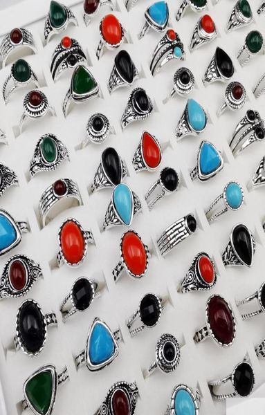 band rings 50pcslot antique carved gemstone rings classic sapphire ruby for women men bohemian luxury retro gift party dro bdegar7338310, Silver
band rings 50pcslot antique carved gemstone rings classic sapphire ruby for women men bohemian luxury retro gift party dro bdegar7338310, Silver