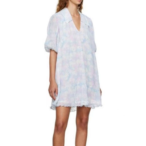 2023 designer summer dress colorful ruffled polo neck loose v-neck mid length dress women's wear, Black;gray
2023 designer summer dress colorful ruffled polo neck loose v-neck mid length dress women's wear, Black;gray