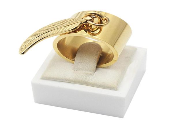 big stainless steel metal punk style shiny gold midi ring finger knuckle chunky rings with leaf feather charm8725863, Golden;silver
big stainless steel metal punk style shiny gold midi ring finger knuckle chunky rings with leaf feather charm8725863, Golden;silver