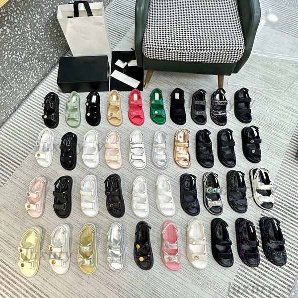 designer women sandals crystal calf leather dad sandals canvas casual shoes summer lady slides quilted platform beach slippers with box, Black
designer women sandals crystal calf leather dad sandals canvas casual shoes summer lady slides quilted platform beach slippers with box, Black