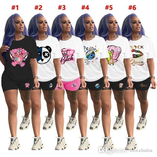 2023 women tracksuits plus size designer two piece set printed t-shirt and shorts set sports outfits 6 colors, Gray
2023 women tracksuits plus size designer two piece set printed t-shirt and shorts set sports outfits 6 colors, Gray