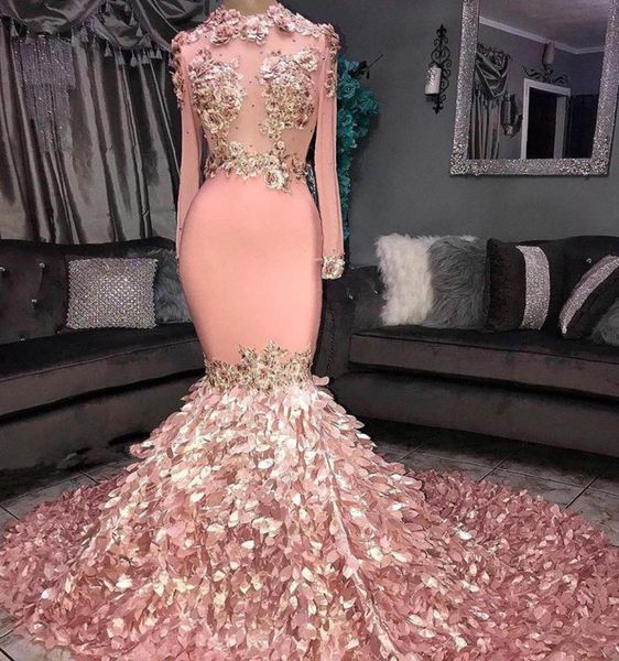 2019 luxury pink mermaid prom dresses high neck sheer long sleeves 3d floral flowers appliqued evening party celebrity dress bc1042974376, Black
2019 luxury pink mermaid prom dresses high neck sheer long sleeves 3d floral flowers appliqued evening party celebrity dress bc1042974376, Black