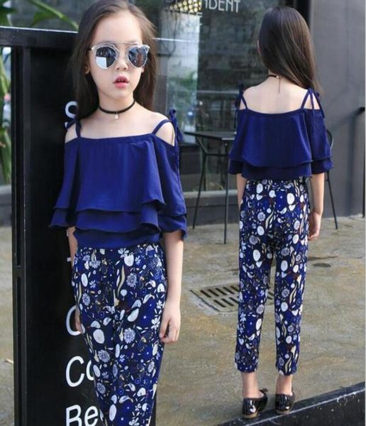 summer girls clothing sets baby teenage kids ruffles off shoulder short sleeve shirtfloral print long pant 2pc suit6897527, White
summer girls clothing sets baby teenage kids ruffles off shoulder short sleeve shirtfloral print long pant 2pc suit6897527, White