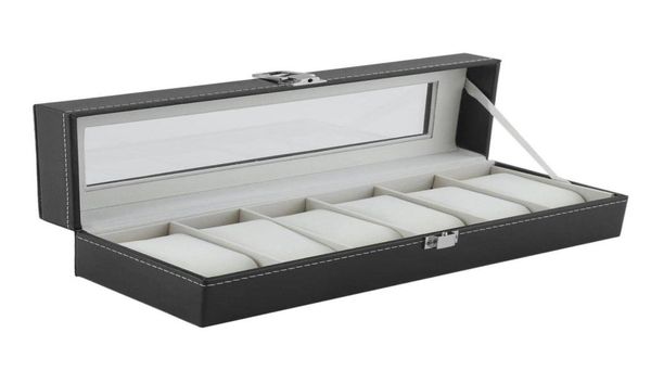 luxury pu leather 6 grids watch winder boxes storage watch case classical gift jewelry display casket packaging holder for men9977283, Black;blue
luxury pu leather 6 grids watch winder boxes storage watch case classical gift jewelry display casket packaging holder for men9977283, Black;blue