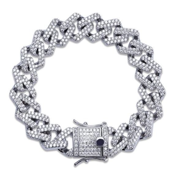 14mm 78910inches cuban link chain bracelet micro pave cubic zircon iced out hiphop jewelry for male7553239, Black
14mm 78910inches cuban link chain bracelet micro pave cubic zircon iced out hiphop jewelry for male7553239, Black