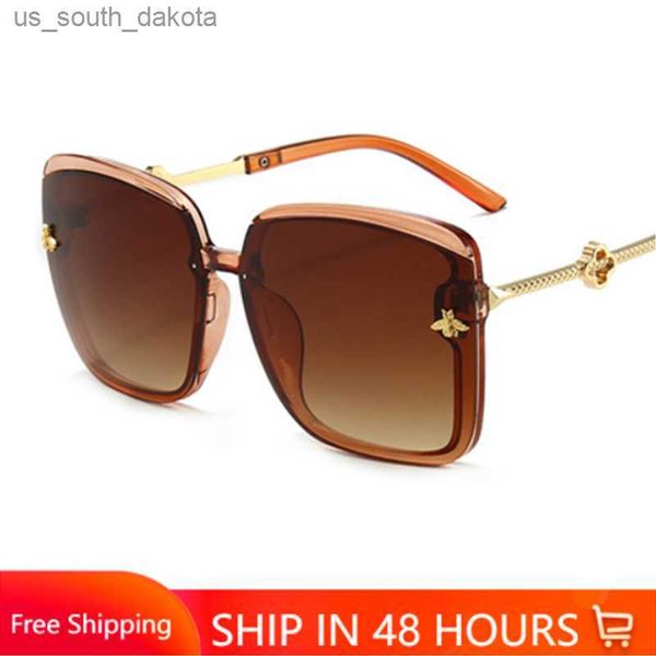 sunglasses oversize luxury brand bee sunglasses women men vintage metal big sun glasses female square oculos gafas lentes de sol 2022 l23052, White;black
sunglasses oversize luxury brand bee sunglasses women men vintage metal big sun glasses female square oculos gafas lentes de sol 2022 l23052, White;black