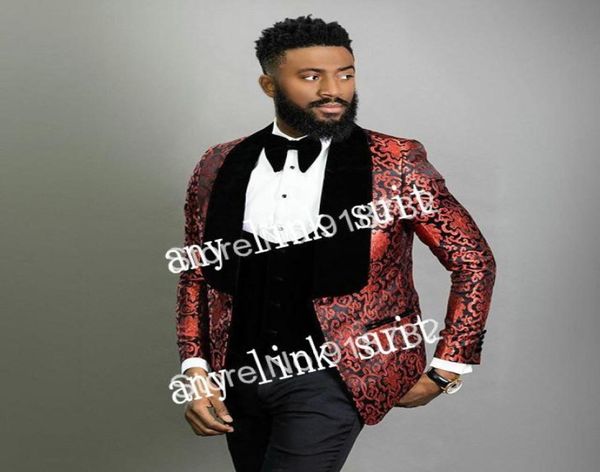 popular one button wine pattern groom tuxedos shawl lapel groomsmen mens suits weddingpromdinner blazer jacketpantsvesttie 8388767, Black;gray
popular one button wine pattern groom tuxedos shawl lapel groomsmen mens suits weddingpromdinner blazer jacketpantsvesttie 8388767, Black;gray