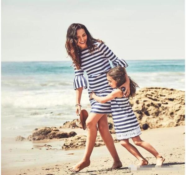 mother and daughter clothes european and american summer fashion black and white striped trumpet sleeves slim dress parentchild2779118, Blue
mother and daughter clothes european and american summer fashion black and white striped trumpet sleeves slim dress parentchild2779118, Blue