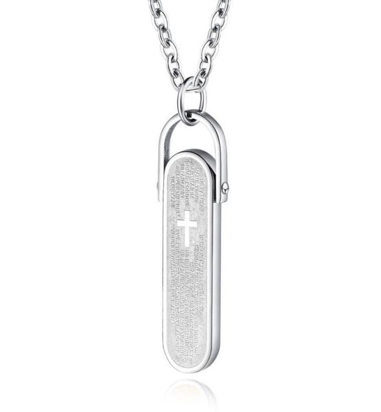 fashion men boy silver black bible cross pendant dainty necklace jewelry long 55cm stainless steel link chain punk mens necklaces 9265931
fashion men boy silver black bible cross pendant dainty necklace jewelry long 55cm stainless steel link chain punk mens necklaces 9265931