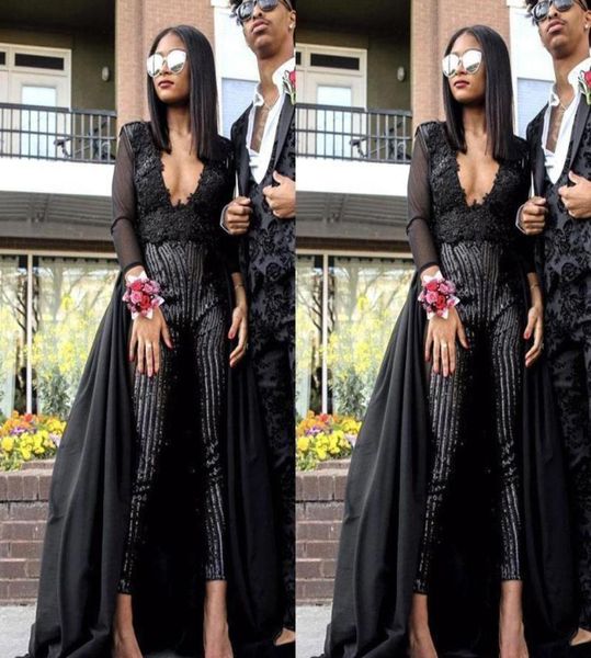 2019 black jumpsuits prom dress long sleeves pageant holidays graduation wear evening party gown custom made plus size6628162
2019 black jumpsuits prom dress long sleeves pageant holidays graduation wear evening party gown custom made plus size6628162