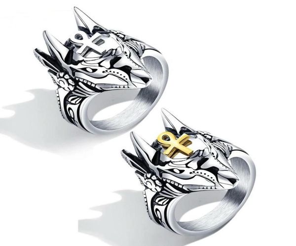 hip hop anubis wolf head ring for men luxury designer gold silver ankh ancient egypt belief rings vintage stainless steel punk coo6773985, Golden;silver
hip hop anubis wolf head ring for men luxury designer gold silver ankh ancient egypt belief rings vintage stainless steel punk coo6773985, Golden;silver