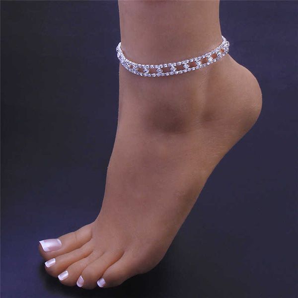 anklets huitan luxury silver color/gold color rhinestone chain anklets bracelets women wedding party foot accessories 2022 trend jewelry aa2, Red;blue
anklets huitan luxury silver color/gold color rhinestone chain anklets bracelets women wedding party foot accessories 2022 trend jewelry aa2, Red;blue