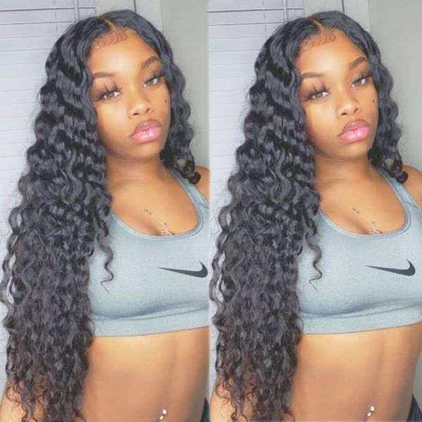 deep wave closure wig glueless curly lace front human hair wigs hd transparent lace frontal wigs brazilian 4x4 lace closure wig, Black;brown
deep wave closure wig glueless curly lace front human hair wigs hd transparent lace frontal wigs brazilian 4x4 lace closure wig, Black;brown