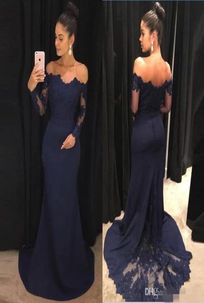 navy blue evening dresses mermaid lace long sleeves prom gowns off the shoulder sweep train bridesmaid dress formal party gowns7311823, Black;red
navy blue evening dresses mermaid lace long sleeves prom gowns off the shoulder sweep train bridesmaid dress formal party gowns7311823, Black;red