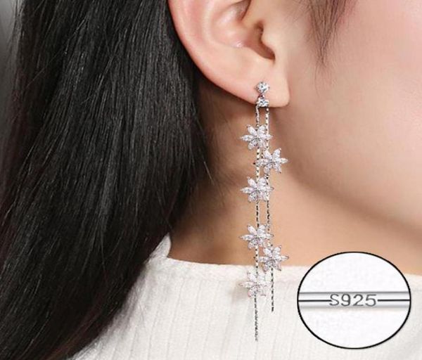 dangle chandelier tassel rose petal cubic zirconia drop earrings long chain women pave cz charm jewelry8188095, Silver
dangle chandelier tassel rose petal cubic zirconia drop earrings long chain women pave cz charm jewelry8188095, Silver