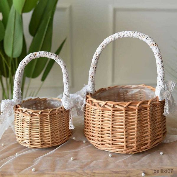 basket flower basket lace design ornamental with handle picnic foods storage basket for home
basket flower basket lace design ornamental with handle picnic foods storage basket for home