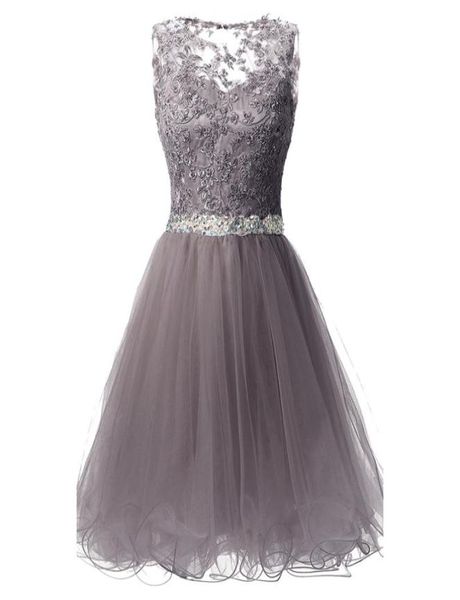sd361 grey tulle homecoming dresses 2019 crew neck lace appliques short mini beaded crystal formal party dresses under 30 i1022182, Blue;pink
sd361 grey tulle homecoming dresses 2019 crew neck lace appliques short mini beaded crystal formal party dresses under 30 i1022182, Blue;pink