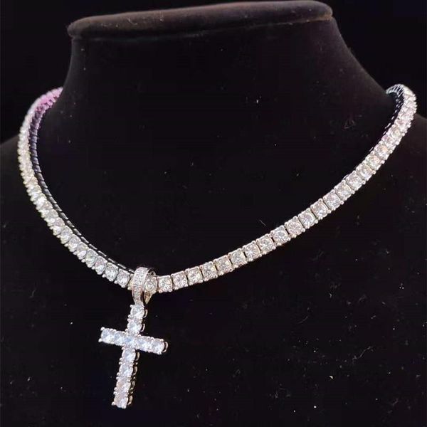 bold bling chic luxury dazzling jewelry pendant cross necklaces designer men hip hop women necklace with zircon tennis chain 4mm bling out i, Silver
bold bling chic luxury dazzling jewelry pendant cross necklaces designer men hip hop women necklace with zircon tennis chain 4mm bling out i, Silver